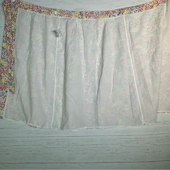 Loft Floral Wrap Midi Skirt Womens Size 4 Linen Blend - Picture 6 of 7